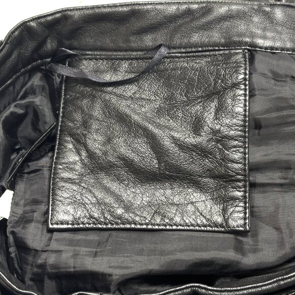 Wilson Leather M. Julian Pants Blk Moto Biker Pants 36 X 33 Vintage - Picture 5 of 15